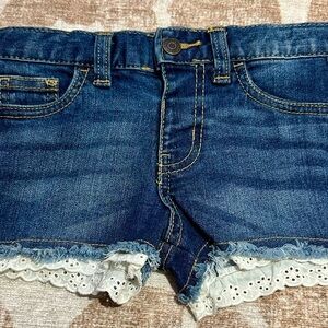 Cat & Jack Denim Shorts with White Stitching